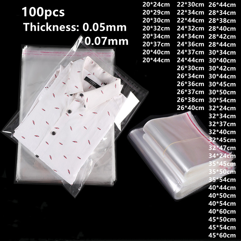 Cellophane Wrap Clear - 100pcs Clear Plastic Bag Food Gift