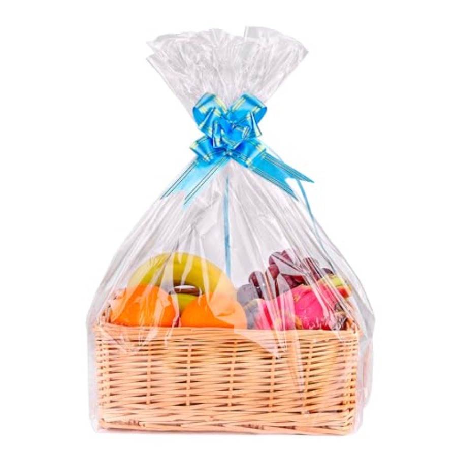 Cellophane Wrap Clear - 15 Pack Large Clear Cellophane Gift