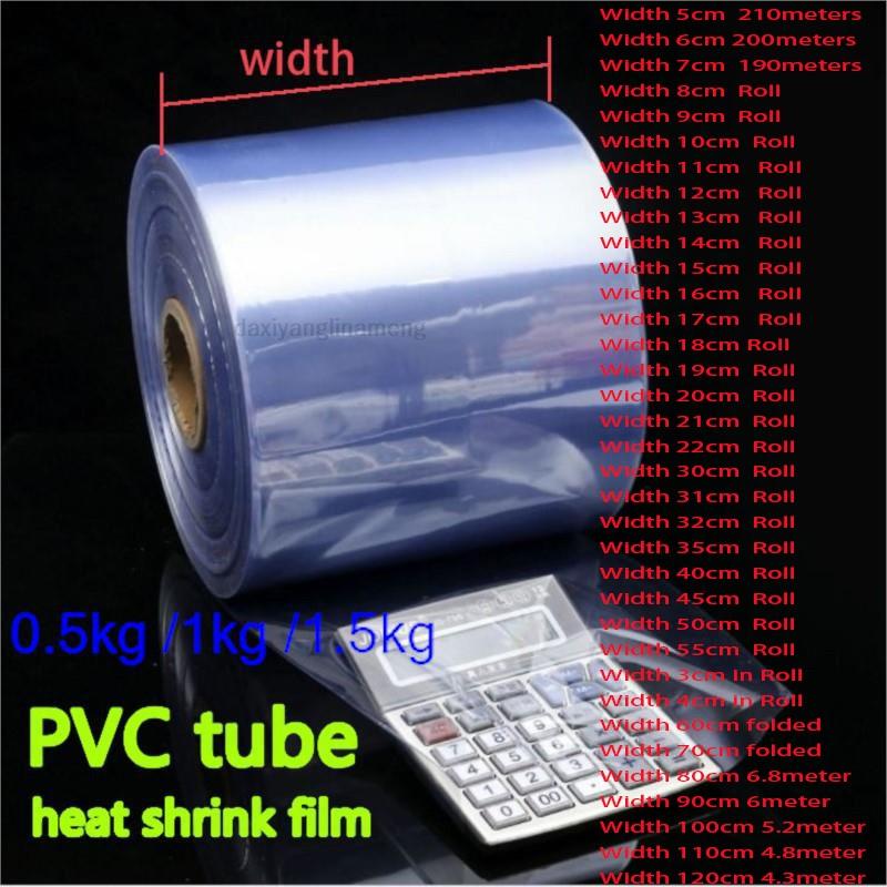 Cellophane Wrap Clear - 0.5-1.5kg PVC Heat Shrinkable Continue Pipe
