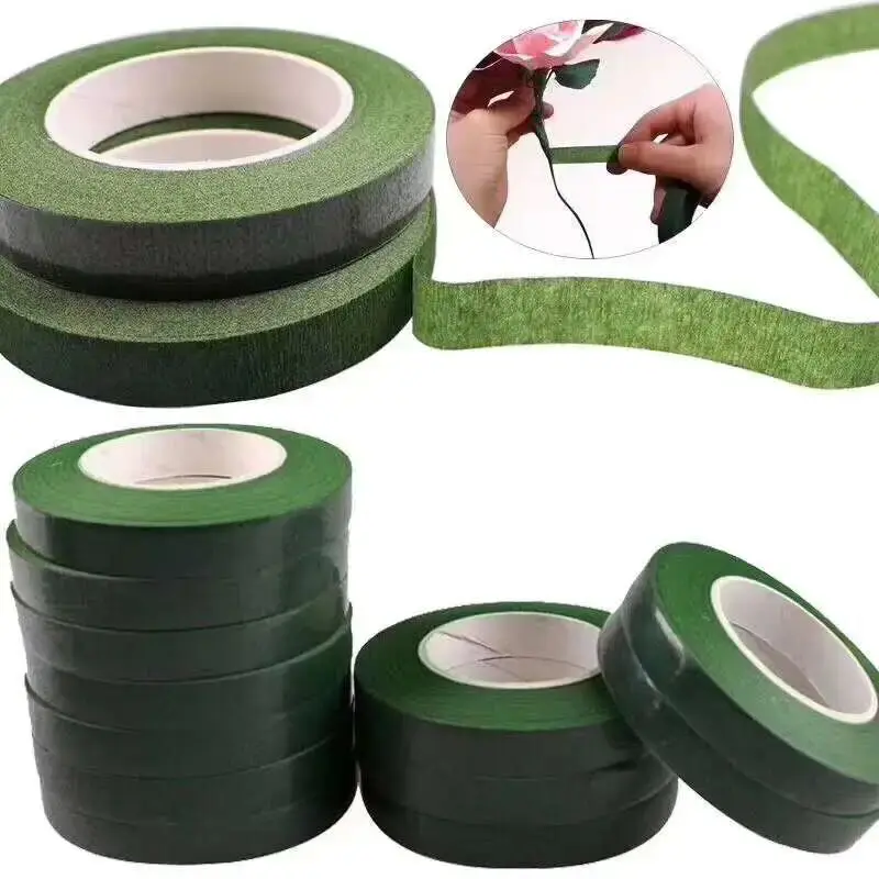 Anda Florist Supply - 1-10pcs Bouquet Floral Stem Tapes Green