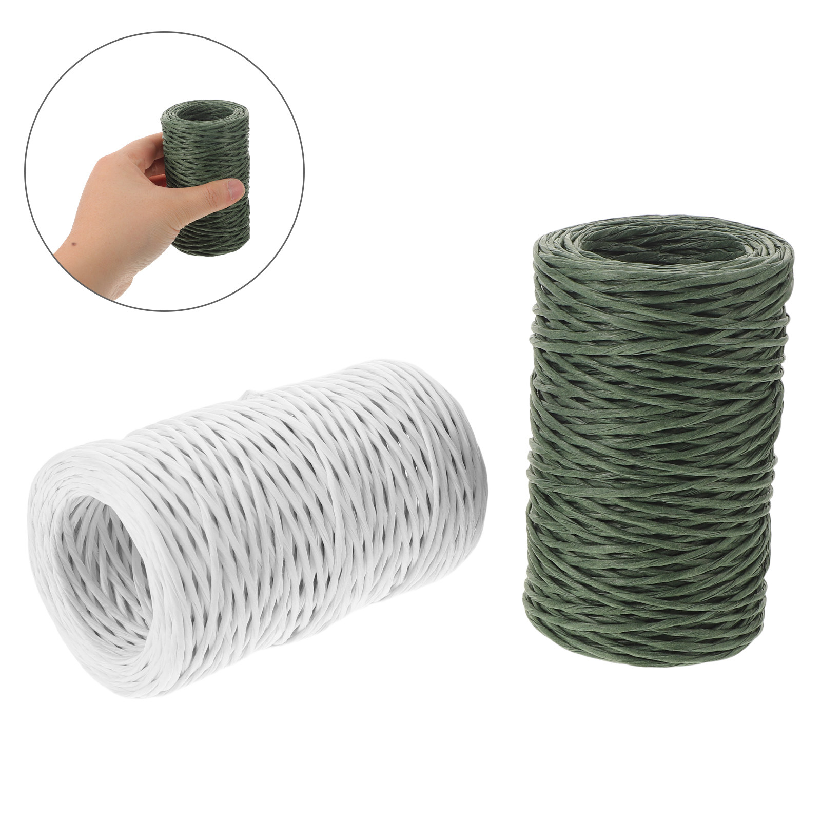Anda Florist Supply - 2 Rolls Paper Covered Florist Wire