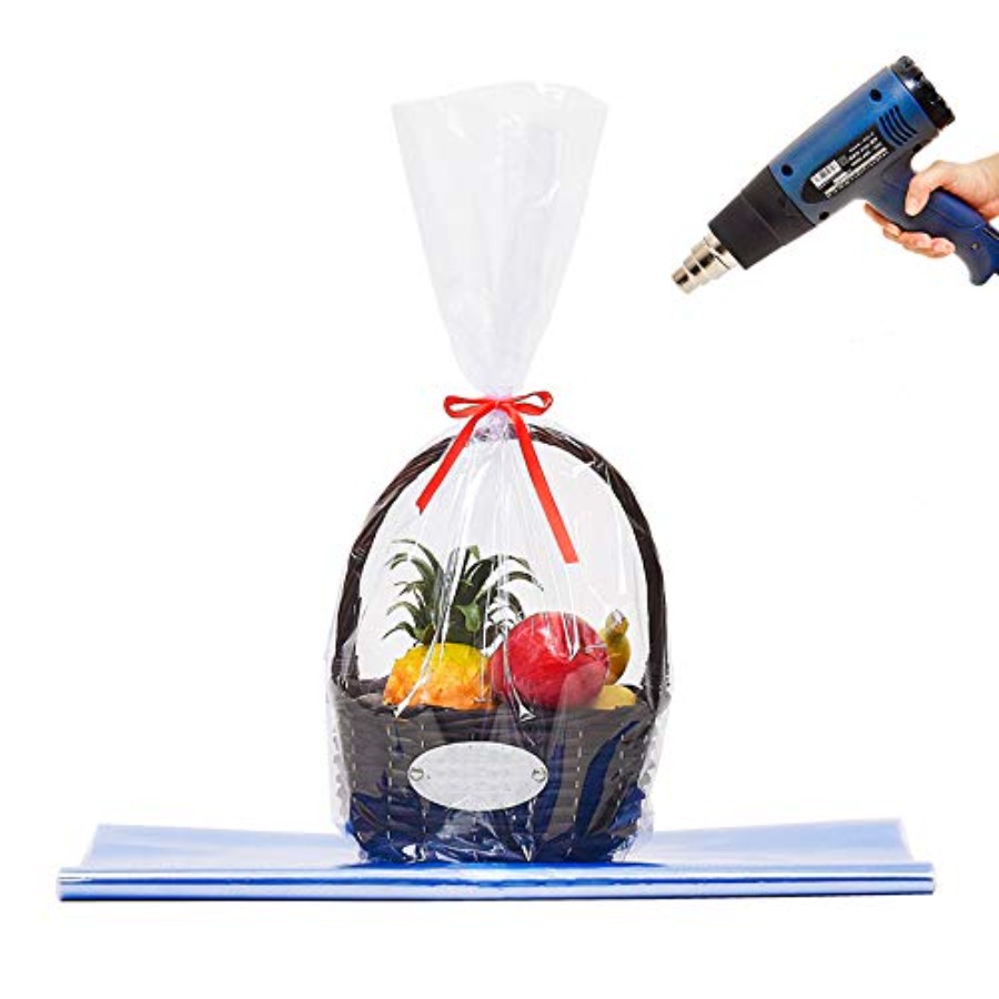 Cellophane Wrap Clear - Clear Basket Cellophane Bags Shrink Wrap