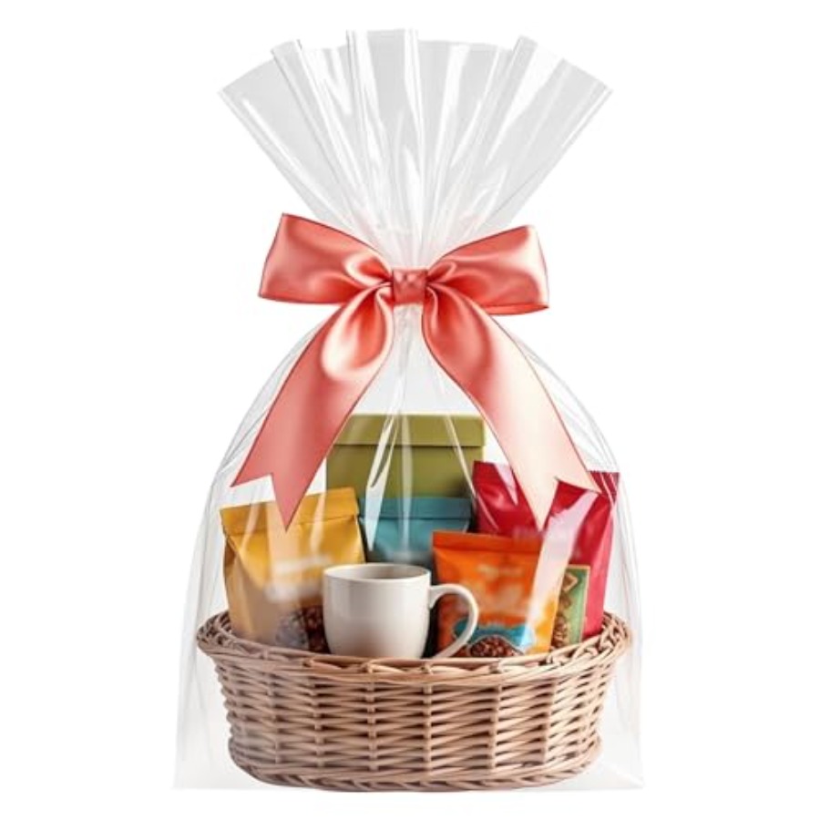 Cellophane Wrap Clear - Cellophane Bags, 16x24 Inch 20 Pcs