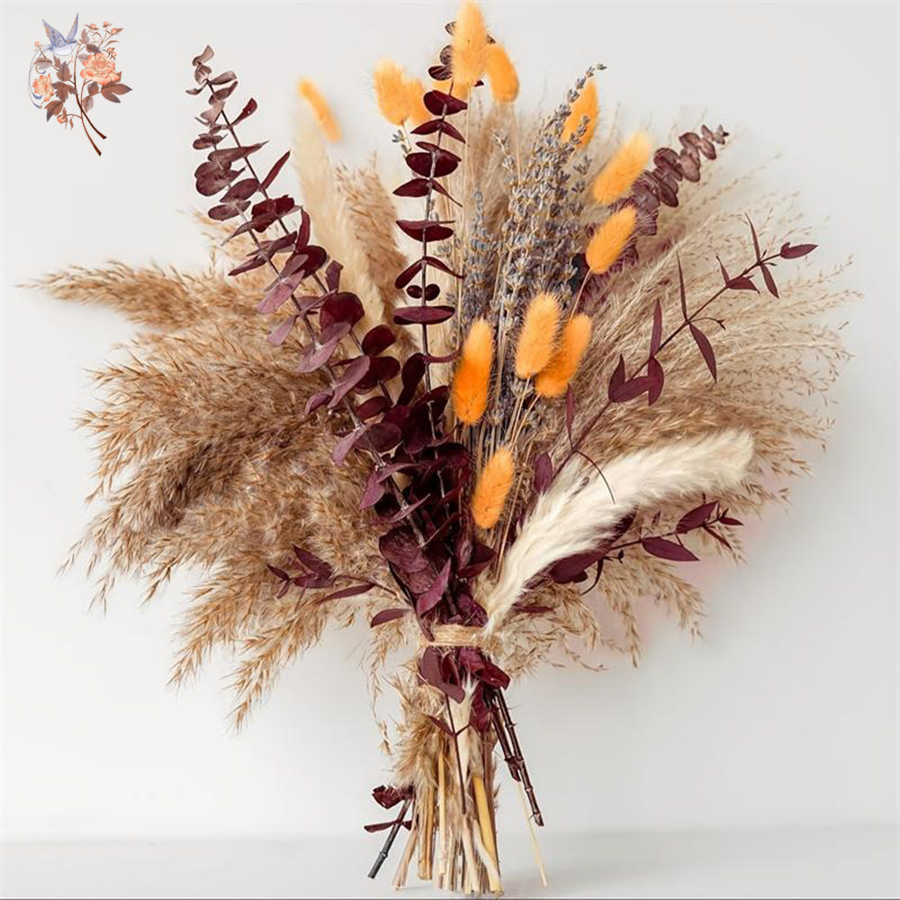 75PCS Dried Pampas Eucalyptus  - огляд і ціна Dried Flower Bunch