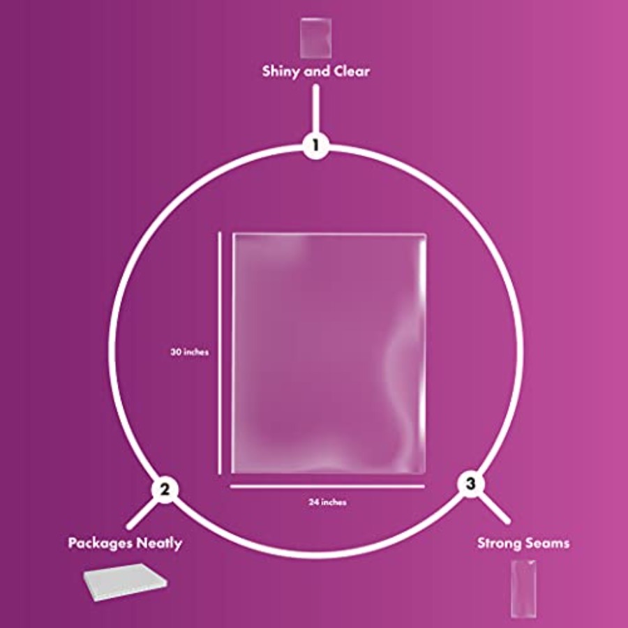 Shrink Wrap Basket Bags 10 Pac - огляд і ціна Cellophane Wrap Clear