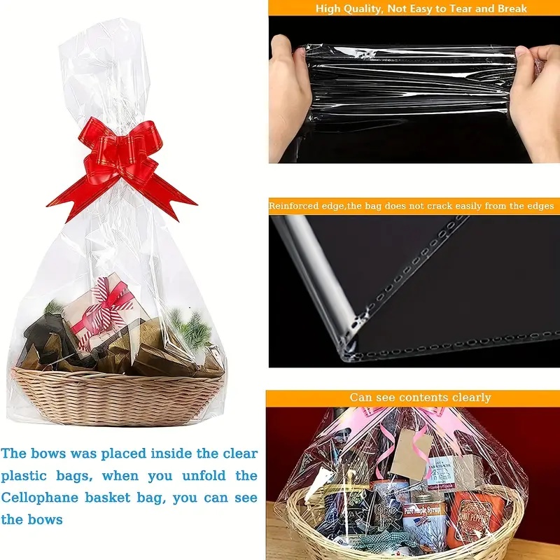 20/50 piece large clear cellop - огляд і ціна Cellophane Wrap Clear