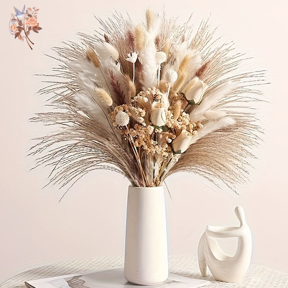 80Pcs Artificial Dried Flowers - огляд і ціна Dried Flower Bunch