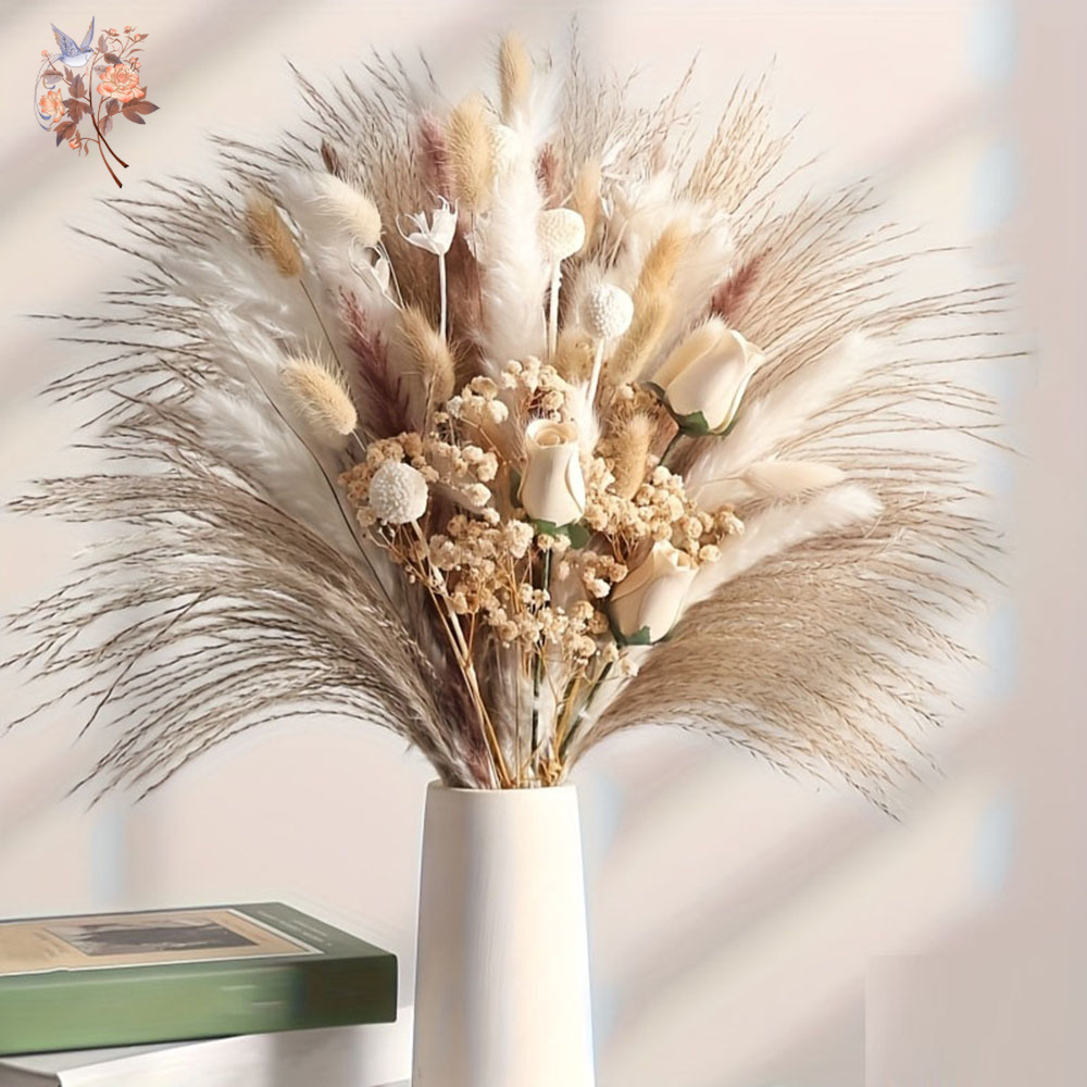 80Pcs Artificial Dried Flowers - огляд і ціна Dried Flower Bunch