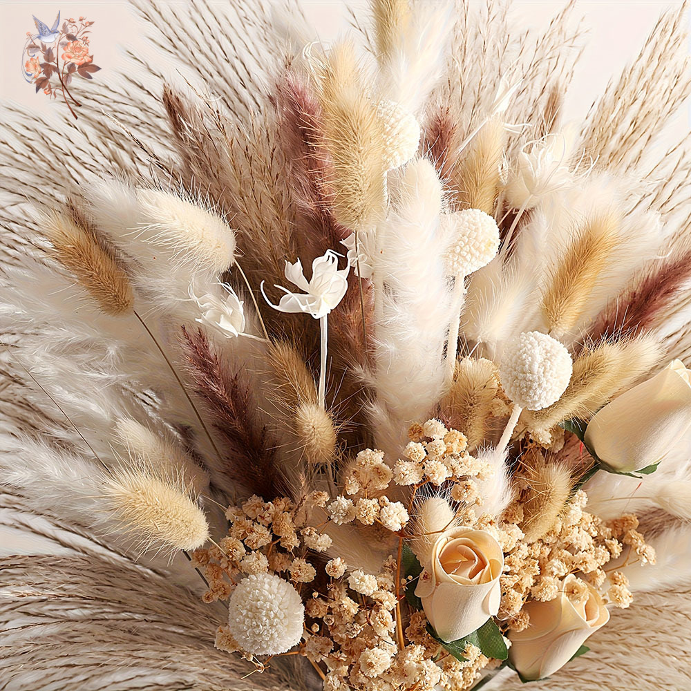 80Pcs Artificial Dried Flowers - огляд і ціна Dried Flower Bunch