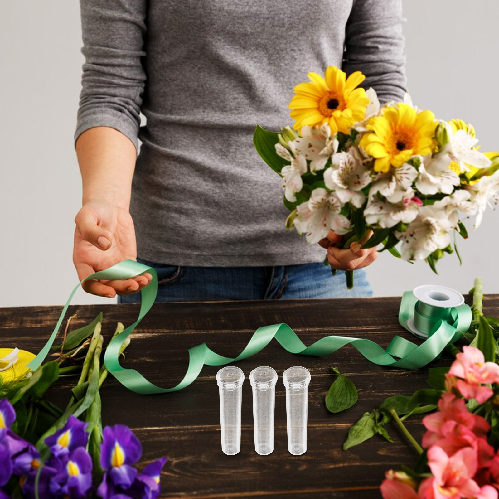 200Pcs Flower Water Tube Trans - огляд і ціна Anda Florist Supply