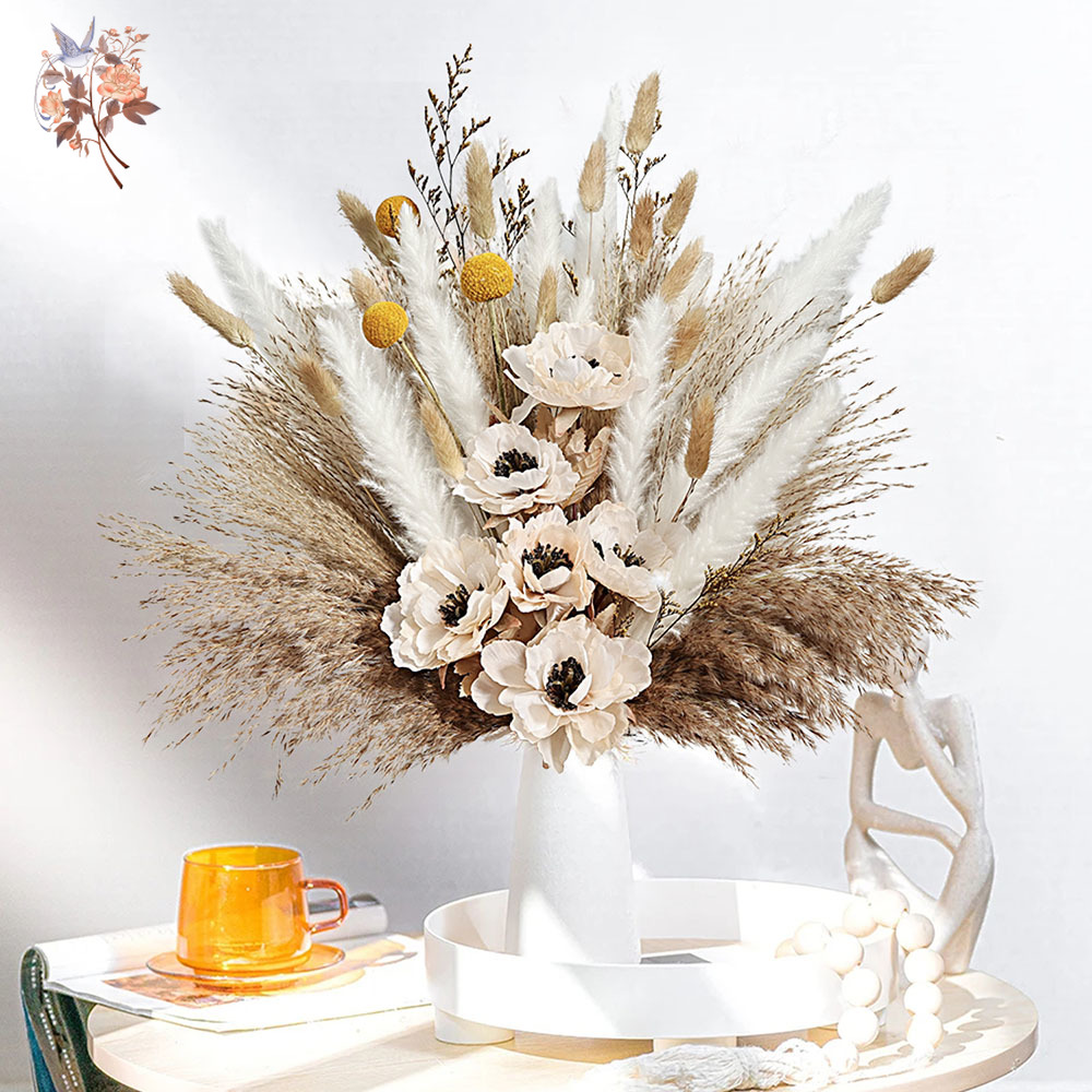 55Pcs Artificial Flower Bouque - огляд і ціна Dried Flower Bunch