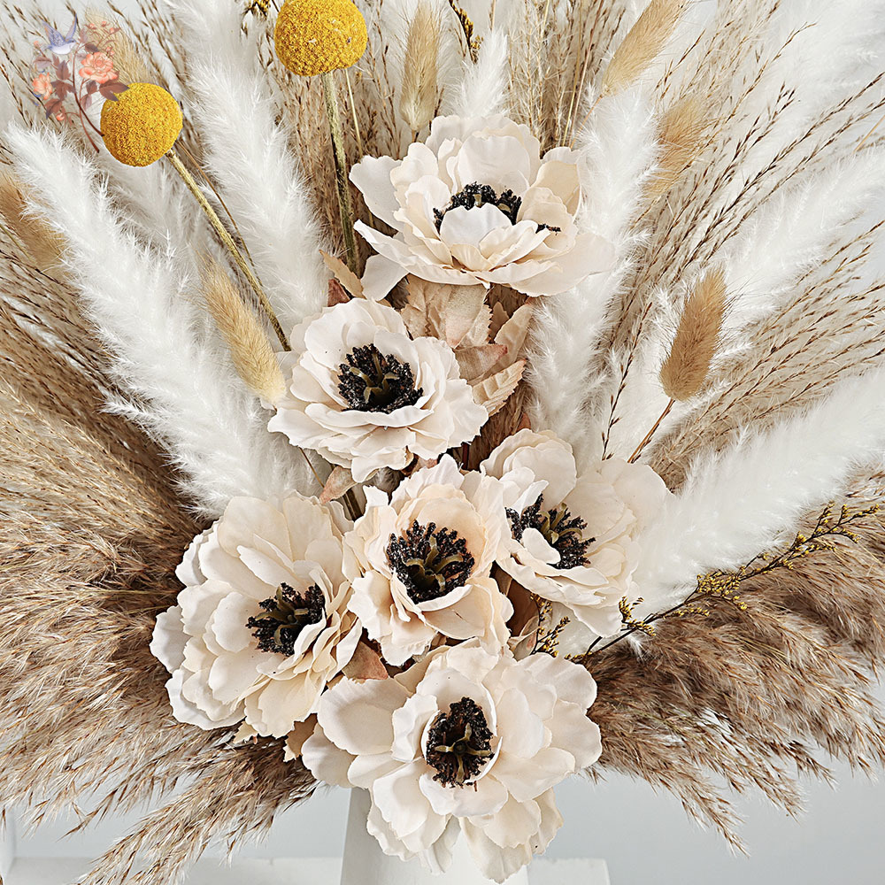 55Pcs Artificial Flower Bouque - огляд і ціна Dried Flower Bunch