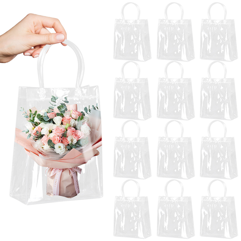 5/10Pcs Clear Gift Bag with Ha - огляд і ціна Cellophane Wrap Clear