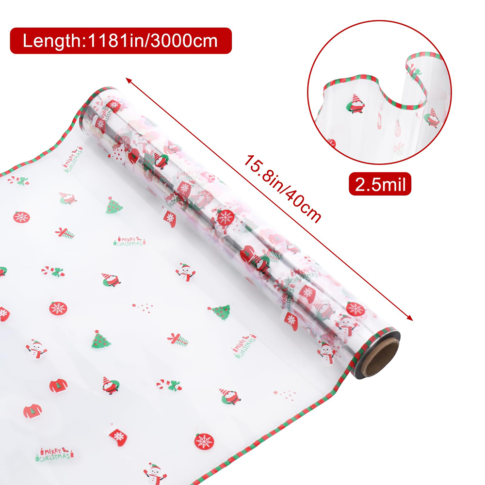 1 Roll Christmas Cellophane Wr - огляд і ціна Cellophane Wrap Clear