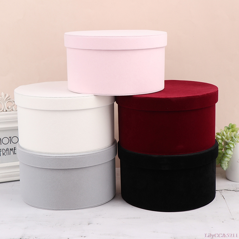 Velvet Round Flowers Box Gift  - огляд і ціна Anda Florist Supply