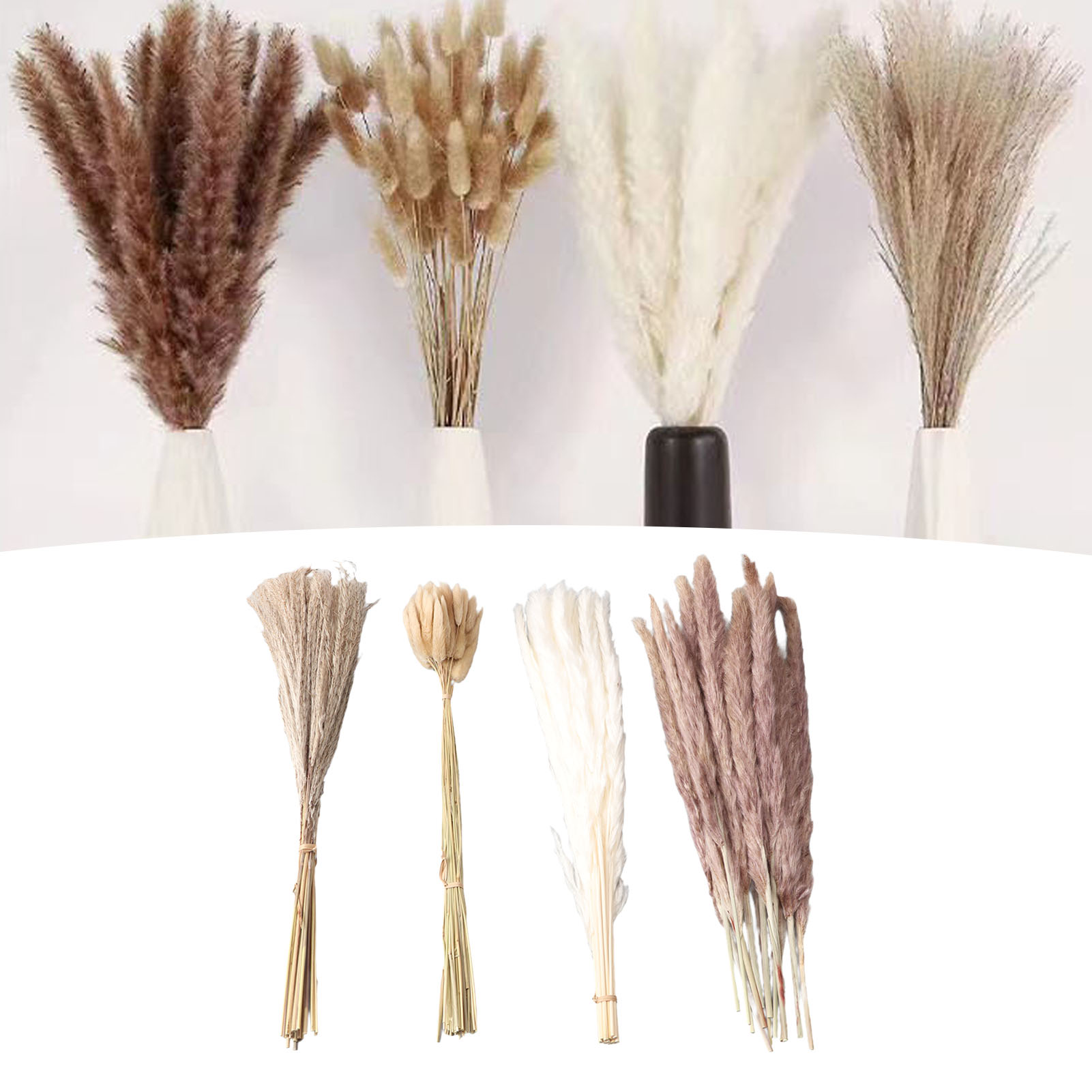 Natural Dried Pampas Grass Flu - огляд і ціна Dried Flower Bunch
