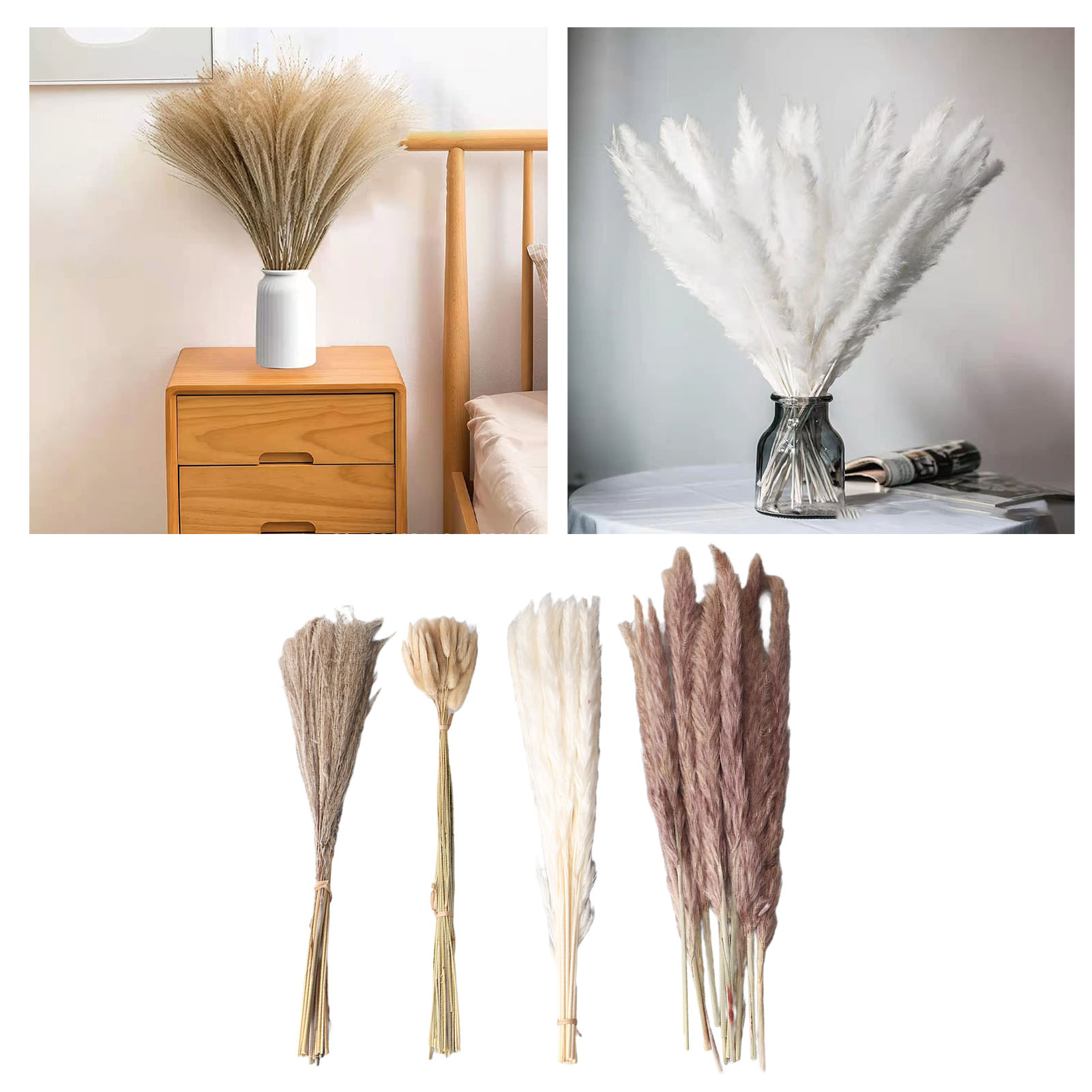 Natural Dried Pampas Grass Flu - огляд і ціна Dried Flower Bunch