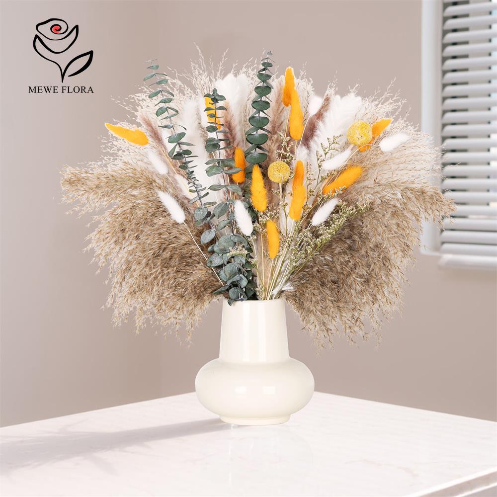 65Pcs Orange Pampas Grass Bouq - огляд і ціна Dried Flower Bunch
