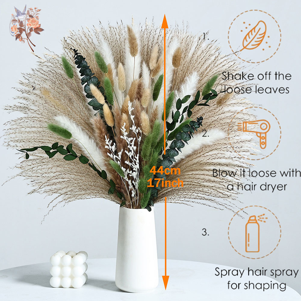 85PCS Natural Dried Flowers Pa - огляд і ціна Dried Flower Bunch