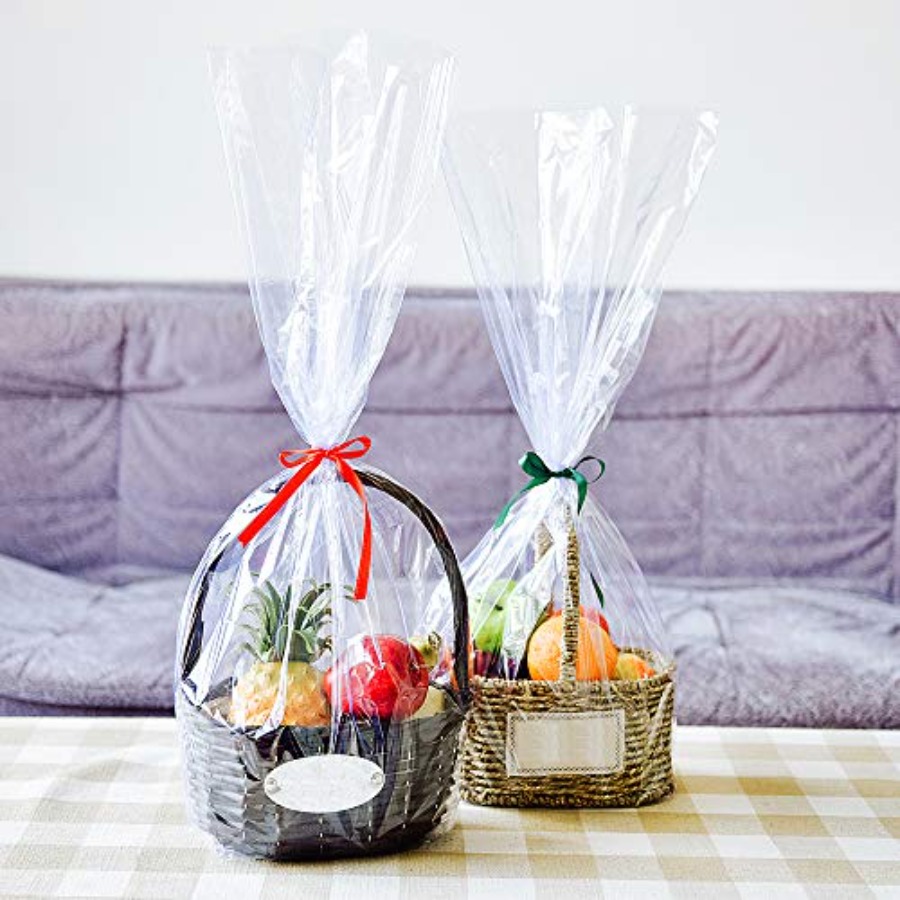 Clear Basket Cellophane Bags S - огляд і ціна Cellophane Wrap Clear