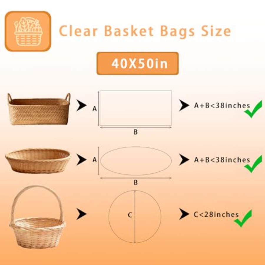 7 Pack Extra Large Cellophane  - огляд і ціна Cellophane Wrap Clear