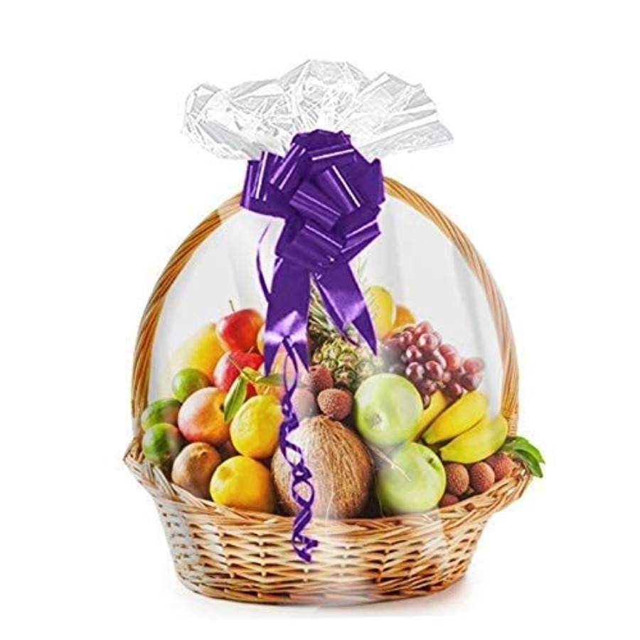 Shrink Wrap Basket Bags For Gi - огляд і ціна Cellophane Wrap Clear
